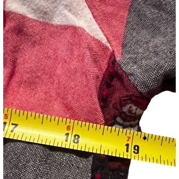 Women's Buffalo Plaid Snowman Embroidered Flannel Shirt Large‎ - Picture 7 of 7